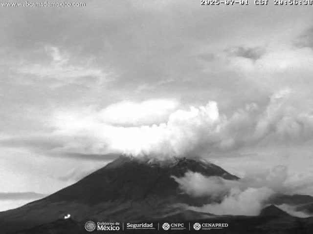Volcán Popocatepetl Volcano from Centro Altzomoni - San Rafael,  Estado de México, Mexico
