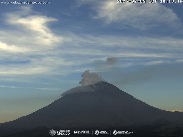 Volcán Popocatepetl Volcano from Centro Altzomoni - San Rafael,  Estado de México, Mexico
