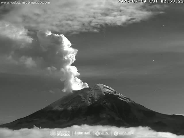 Volcán Popocatepetl Volcano from Centro Altzomoni - San Rafael,  Estado de México, Mexico