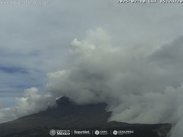 Volcán Popocatepetl Volcano from Centro Altzomoni - San Rafael,  Estado de México, Mexico