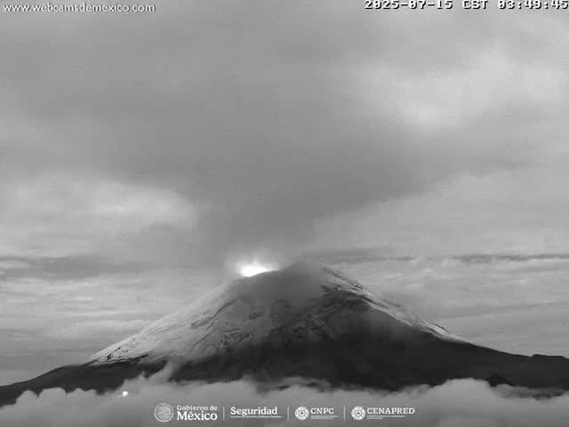 Volcán Popocatepetl Volcano from Centro Altzomoni - San Rafael,  Estado de México, Mexico