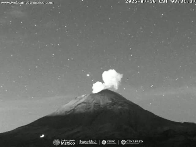 Volcán Popocatepetl Volcano from Centro Altzomoni - San Rafael,  Estado de México, Mexico