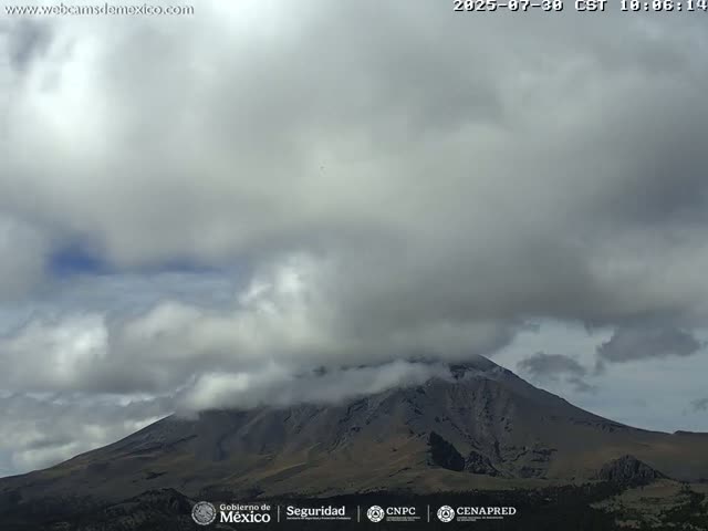 Volcán Popocatepetl Volcano from Centro Altzomoni - San Rafael,  Estado de México, Mexico