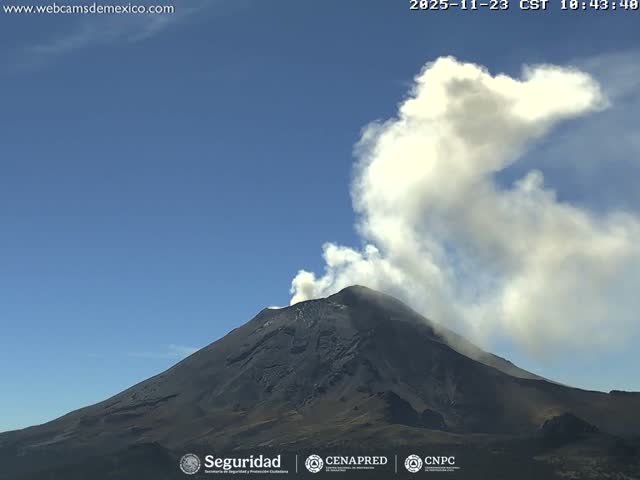 Volcán Popocatepetl Volcano from Centro Altzomoni - San Rafael,  Estado de México, Mexico