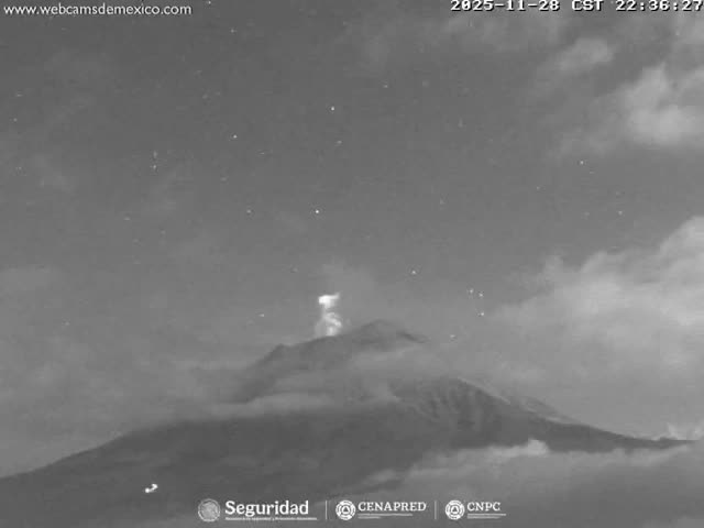 Volcán Popocatepetl Volcano from Centro Altzomoni - San Rafael,  Estado de México, Mexico