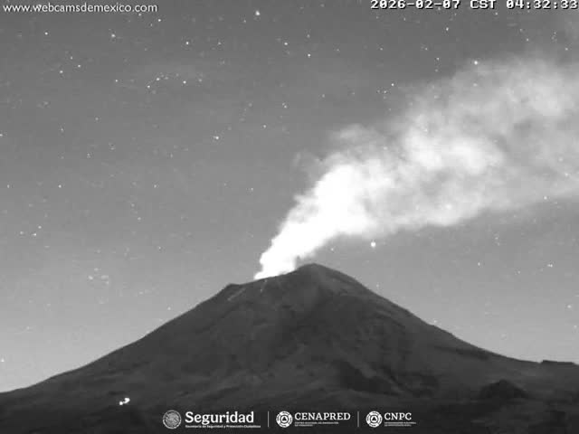 Volcán Popocatepetl Volcano from Centro Altzomoni - San Rafael,  Estado de México, Mexico
