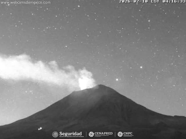 Volcán Popocatepetl Volcano from Centro Altzomoni - San Rafael,  Estado de México, Mexico