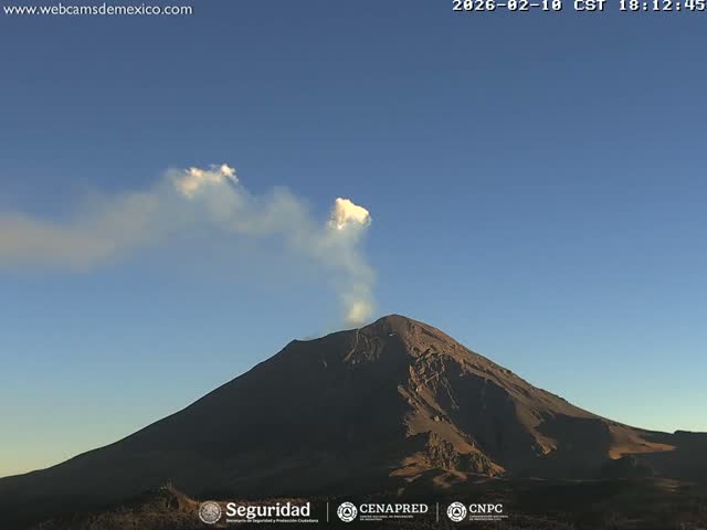 Volcán Popocatepetl Volcano from Centro Altzomoni - San Rafael,  Estado de México, Mexico