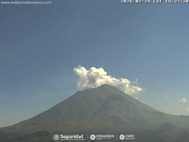 Volcán Popocatepetl Volcano from Centro Altzomoni - San Rafael,  Estado de México, Mexico