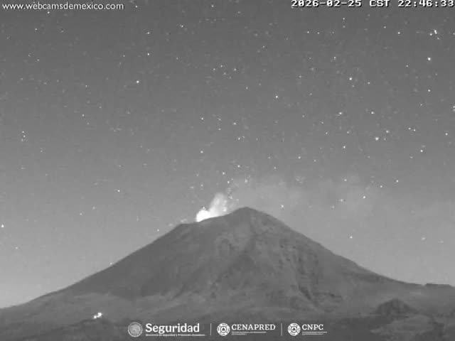 Volcán Popocatepetl Volcano from Centro Altzomoni - San Rafael,  Estado de México, Mexico