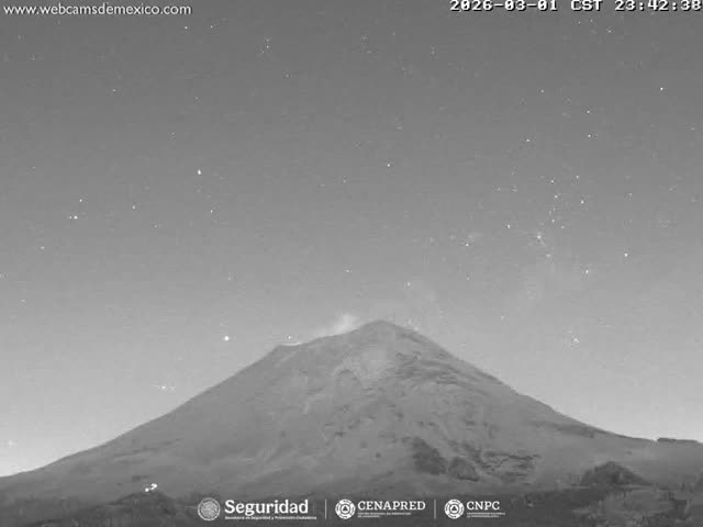 Volcán Popocatepetl Volcano from Centro Altzomoni - San Rafael,  Estado de México, Mexico