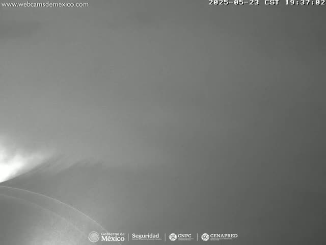 Volcán Popocatepetl Volcano Live Cam  - Tianguismanalco,  Puebla, Mexico