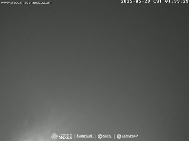 A dark gray, overcast sky is visible.