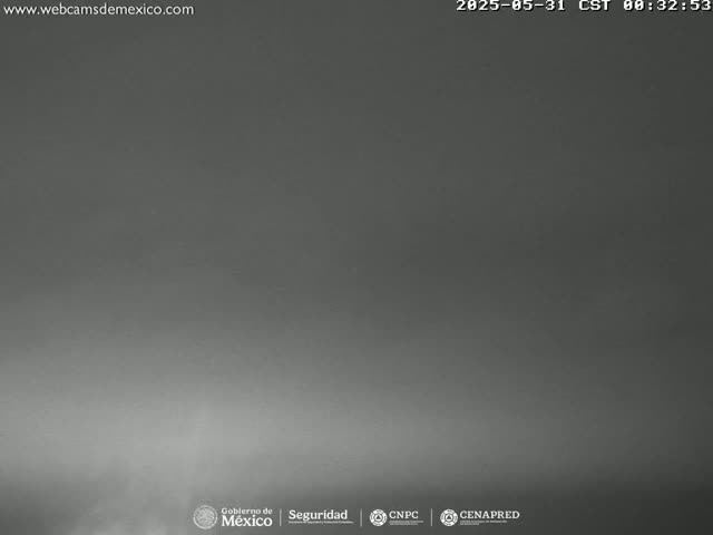 Volcán Popocatepetl Volcano Live Cam  - Tianguismanalco,  Puebla, Mexico