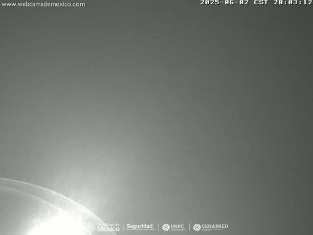 Volcán Popocatepetl Volcano Live Cam  - Tianguismanalco,  Puebla, Mexico