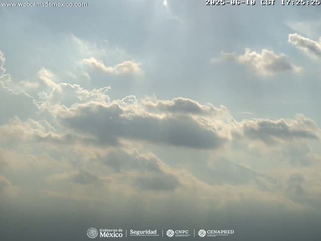 Volcán Popocatepetl Volcano Live Cam  - Tianguismanalco,  Puebla, Mexico