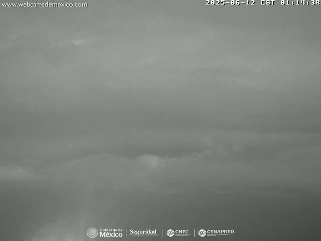 A mostly cloudy, overcast sky is visible.