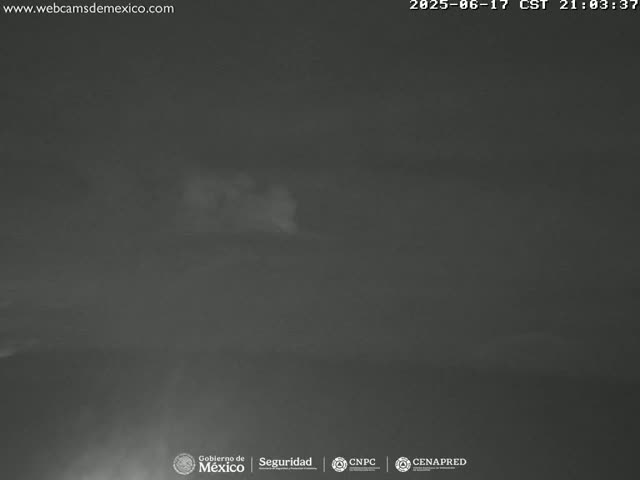 Volcán Popocatepetl Volcano Live Cam  - Tianguismanalco,  Puebla, Mexico