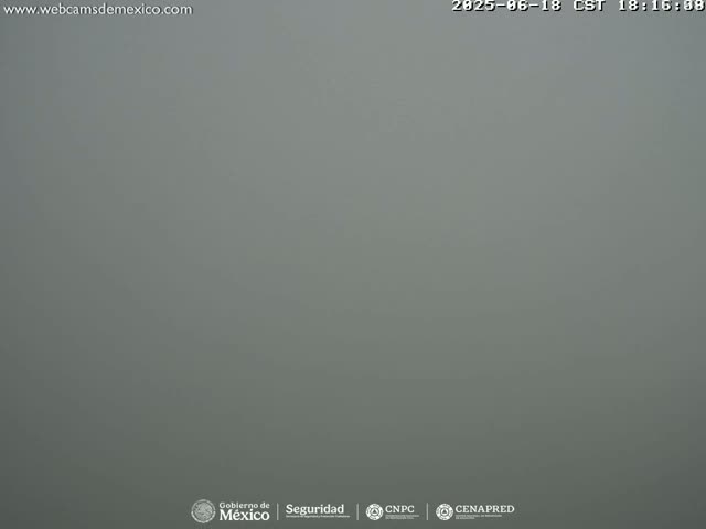 Volcán Popocatepetl Volcano Live Cam  - Tianguismanalco,  Puebla, Mexico