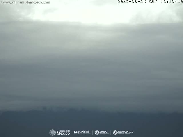 Volcán Popocatepetl Volcano Live Cam  - Tianguismanalco,  Puebla, Mexico