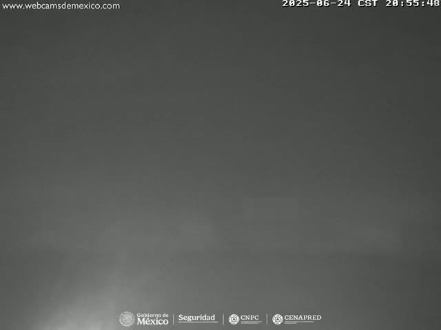 Volcán Popocatepetl Volcano Live Cam  - Tianguismanalco,  Puebla, Mexico
