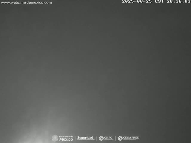 Volcán Popocatepetl Volcano Live Cam  - Tianguismanalco,  Puebla, Mexico