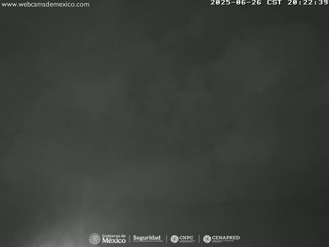 Volcán Popocatepetl Volcano Live Cam  - Tianguismanalco,  Puebla, Mexico