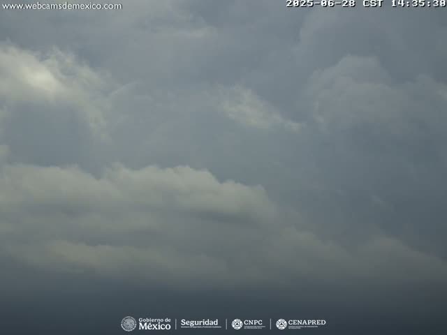 Volcán Popocatepetl Volcano Live Cam  - Tianguismanalco,  Puebla, Mexico