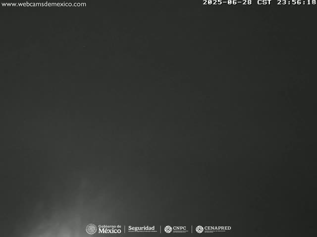 Volcán Popocatepetl Volcano Live Cam  - Tianguismanalco,  Puebla, Mexico