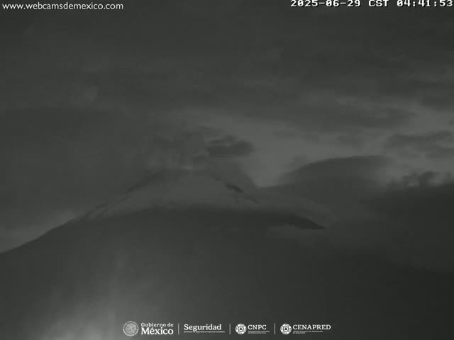 Volcán Popocatepetl Volcano Live Cam  - Tianguismanalco,  Puebla, Mexico