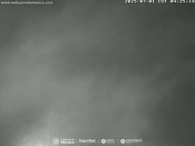 Volcán Popocatepetl Volcano Live Cam  - Tianguismanalco,  Puebla, Mexico
