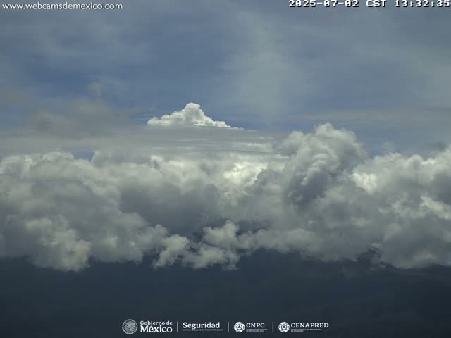 Volcán Popocatepetl Volcano Live Cam  - Tianguismanalco,  Puebla, Mexico