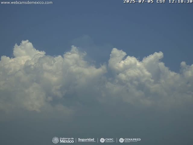 Volcán Popocatepetl Volcano Live Cam  - Tianguismanalco,  Puebla, Mexico