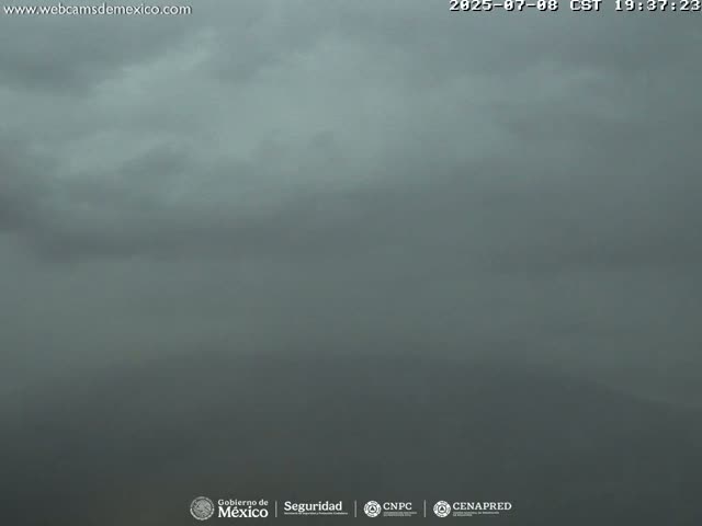 Volcán Popocatepetl Volcano Live Cam  - Tianguismanalco,  Puebla, Mexico