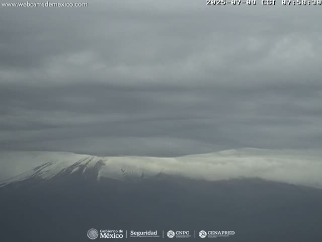 Volcán Popocatepetl Volcano Live Cam  - Tianguismanalco,  Puebla, Mexico