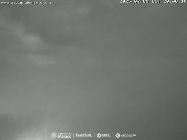 Volcán Popocatepetl Volcano Live Cam  - Tianguismanalco,  Puebla, Mexico