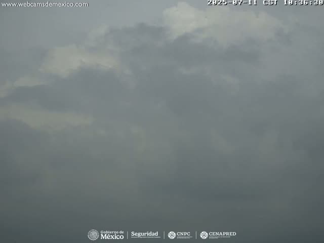 Volcán Popocatepetl Volcano Live Cam  - Tianguismanalco,  Puebla, Mexico