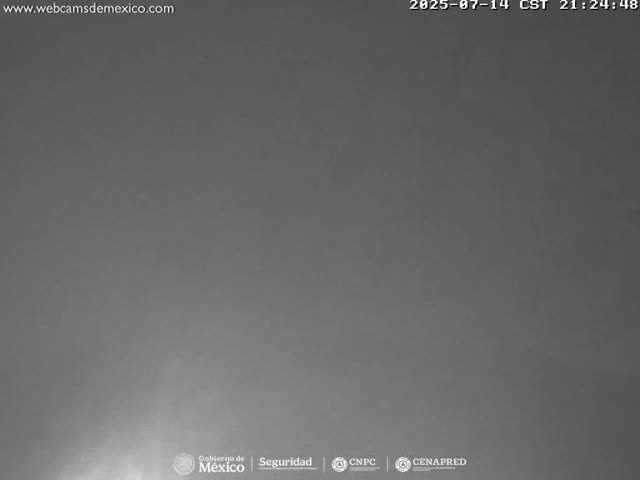 Volcán Popocatepetl Volcano Live Cam  - Tianguismanalco,  Puebla, Mexico