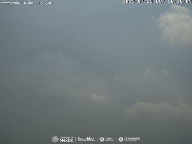 Volcán Popocatepetl Volcano Live Cam  - Tianguismanalco,  Puebla, Mexico