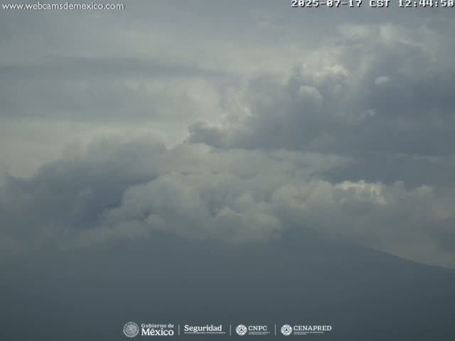Volcán Popocatepetl Volcano Live Cam  - Tianguismanalco,  Puebla, Mexico