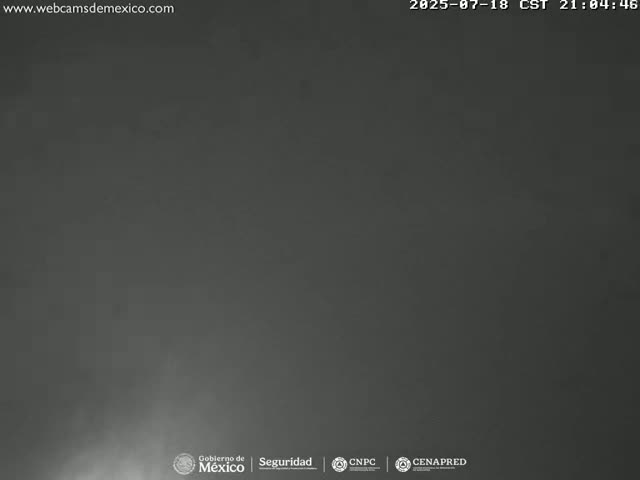 Volcán Popocatepetl Volcano Live Cam  - Tianguismanalco,  Puebla, Mexico