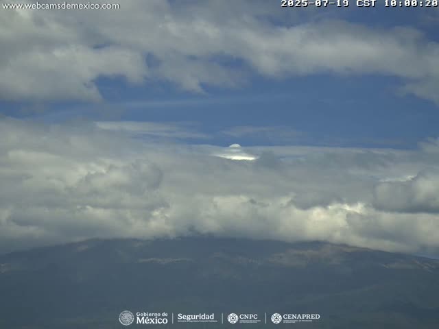 Volcán Popocatepetl Volcano Live Cam  - Tianguismanalco,  Puebla, Mexico