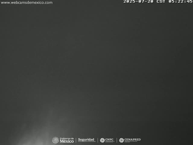 Volcán Popocatepetl Volcano Live Cam  - Tianguismanalco,  Puebla, Mexico