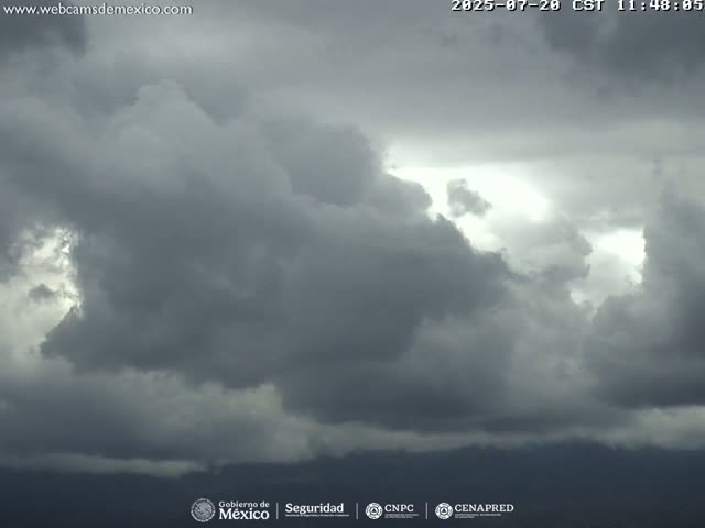 Volcán Popocatepetl Volcano Live Cam  - Tianguismanalco,  Puebla, Mexico