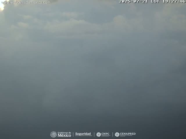 Volcán Popocatepetl Volcano Live Cam  - Tianguismanalco,  Puebla, Mexico