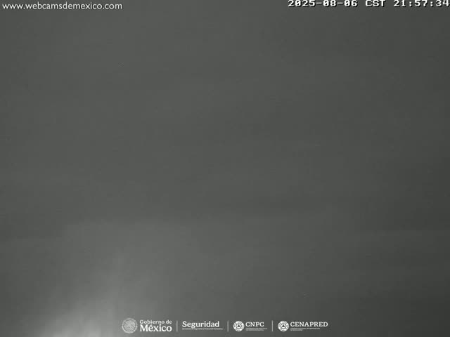 Volcán Popocatepetl Volcano Live Cam  - Tianguismanalco,  Puebla, Mexico