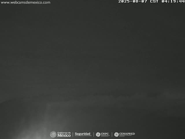 Volcán Popocatepetl Volcano Live Cam  - Tianguismanalco,  Puebla, Mexico