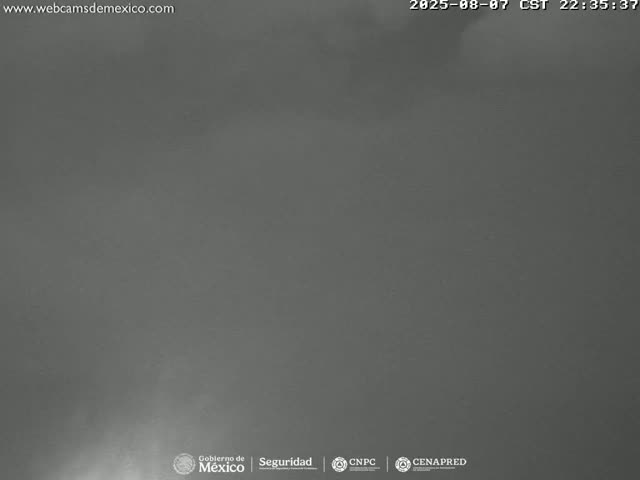 Volcán Popocatepetl Volcano Live Cam  - Tianguismanalco,  Puebla, Mexico