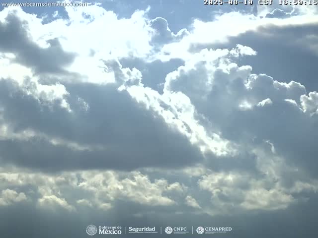 Volcán Popocatepetl Volcano Live Cam  - Tianguismanalco,  Puebla, Mexico