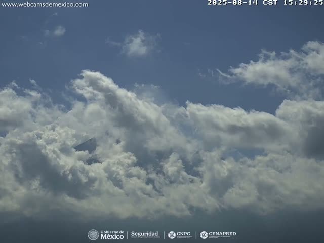 Volcán Popocatepetl Volcano Live Cam  - Tianguismanalco,  Puebla, Mexico